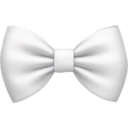 white bow sticker
