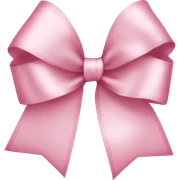 light pink ribbon bow sticker