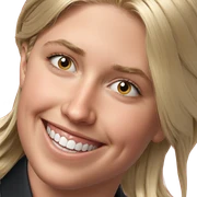 smiling blonde boy portrait sticker