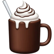 Hot chocolate with marshmallows  sticker