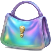 Iridescent purse sticker