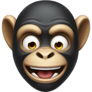 monkey with evil smile sticker