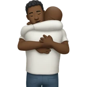 white hugs sticker
