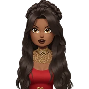 dark-skinned beauty in dress sticker
