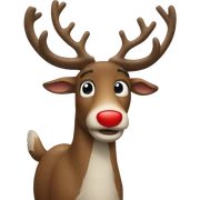 Red Nosed Reindeer sticker