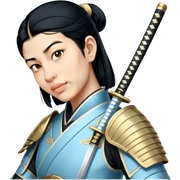Elegant Samurai sticker