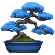 blue bonsai sticker