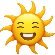 sun weather sticker