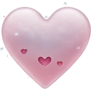Heart shape ice sticker