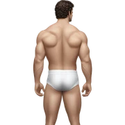 Henry cavill in a jock, backwards view sticker