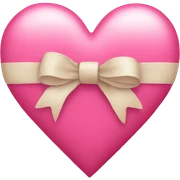 Heart bow sticker