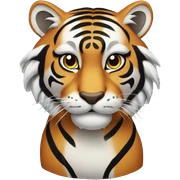 Oriental tiger sticker