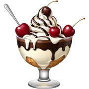Ice cream sundae sticker