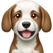 pechinese dog white and brown sticker