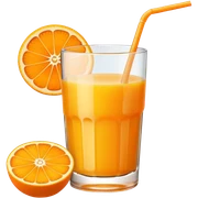 Orange juice sticker