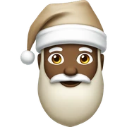 Beige and white Santa  sticker