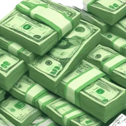 stack of money sticker