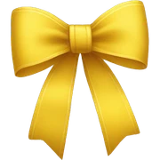 Yellow bow sticker