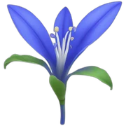 Flor azul sticker