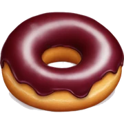 Burgundy donut one  sticker