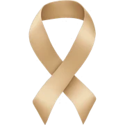 Beige ribbon sticker