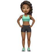 fitness girl sticker