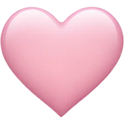 light pink heart  sticker
