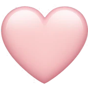 Light pink heart sticker