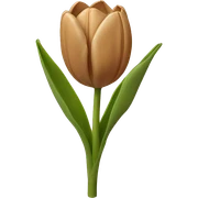 Light brown tulips sticker