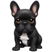 black french bulldog sticker