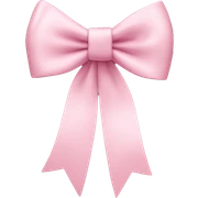 light pink bow on light pink bow sticker