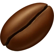 Coffee bean sticker