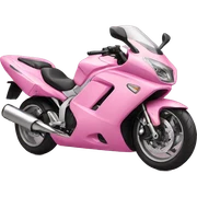 Pink motorcycle  sticker