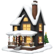 Christmas house sticker