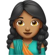 indian girl sticker