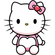 hello kitty heart eyes sticker