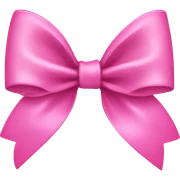 Pink bow sticker