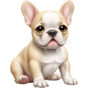 baby French bulldog sticker