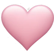 Light pink heart  sticker