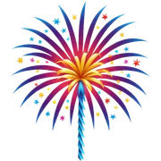 Fireworks sticker