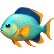 tropical fish sticker