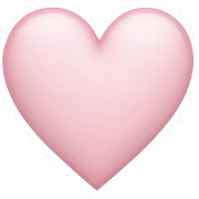 Light pink heart  sticker