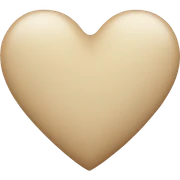 a beige heart sticker