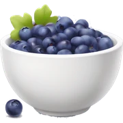 yoghurt bowl with grapes and blueberries sticker