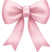 light pink ribbon bow sticker