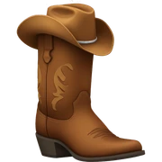 Cowboy boots sticker