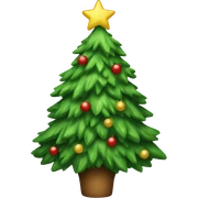 Christmas tree sticker