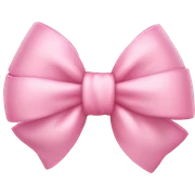 Baby pink bow sticker