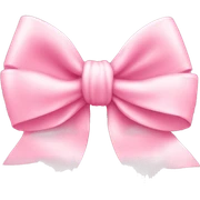 light pink bow on light pink bow sticker