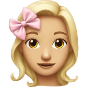 Light pink bows sticker